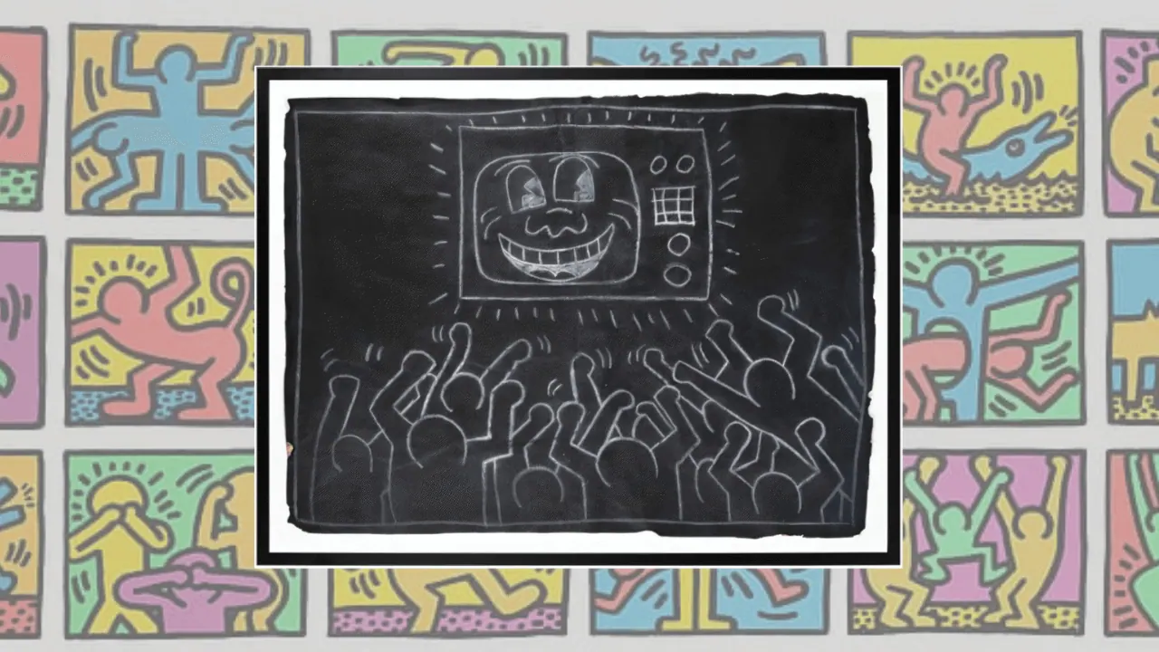 Keith Haring – Untitled (Subway Drawing), 1984